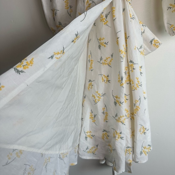 CLAUDIE PIERLOT Mini Short Wrap Around Floral Mimosa Dress Size 34 (US 4) - Picture 8 of 9